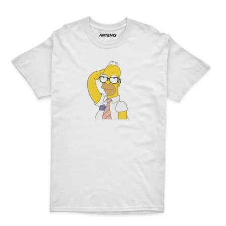 Remera Homero Simpson Pensando