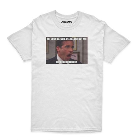 Remera No God Please No Meme The Office