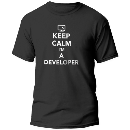 Remera Keep Calm I'm a Developer