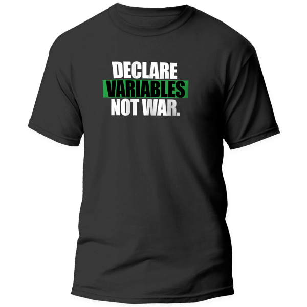 Remera Declare Variables Not War