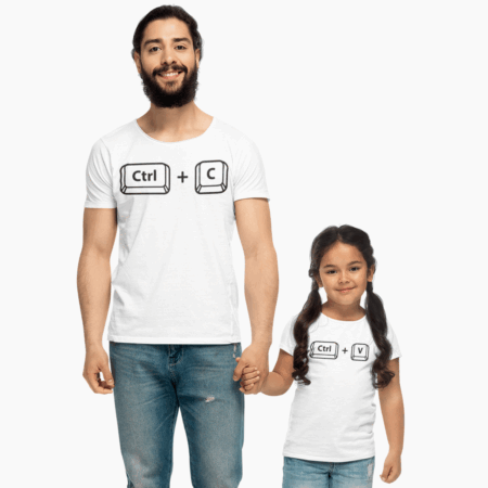 2x1 Remera Día Del Padre Combo Padre E Hijo Copiar Pegar