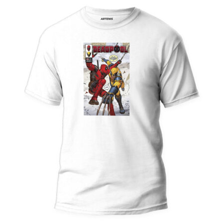 Remera Deadpool y Wolverine movie portada COMIC