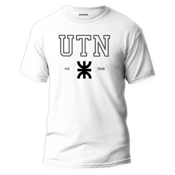 Remera Blanca UTN Universidad Tecnológica Nacional