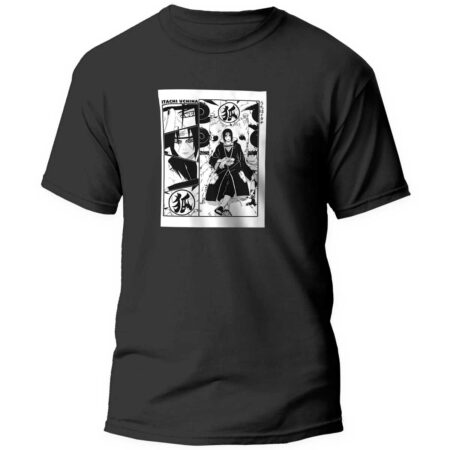 Remera Manga Itachi Uchiha Negra