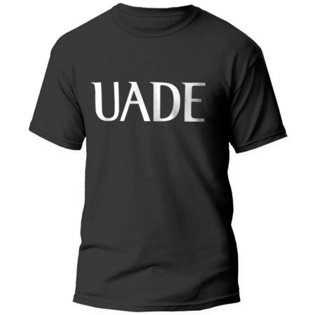 Remera Negra UADE Universidad Argentina de la Empresa Vinilo Unisex