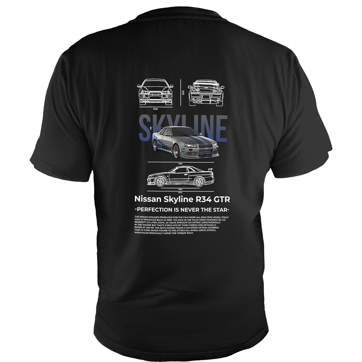 Remera Nissan Skyline R34 GTR 1 Remera Nissan Skyline R34 GTR