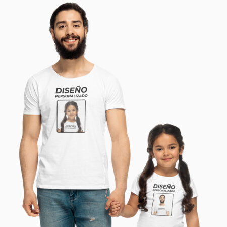 2x1 Remera Día Del Padre Combo Foto Personalizada