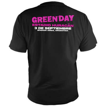 Remera Green Day Hurancán Dorso