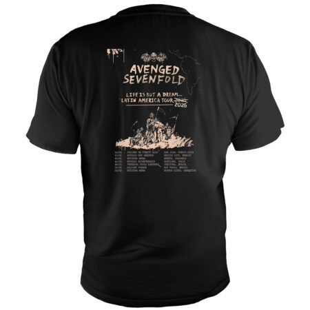 Remera Doble Estampa Avenged Sevenfold Logo 2026