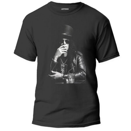 Remera Slash Tomando Rose Guns N' Roses