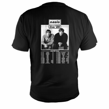 Remera Oasis Live 2025 Doble Estampa