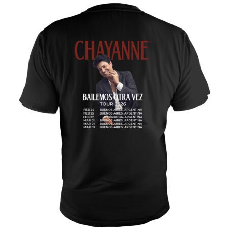 Remera Chayanne Bailemos Otra vez Fechas 2026 Dorso