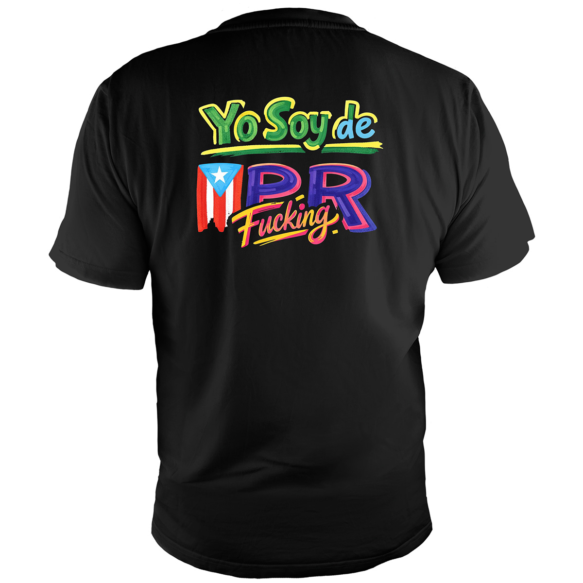 Remera Bad Bunny Yo Soy de PFR Dorso 1 Remera Bad Bunny Yo Soy de PFR Dorso