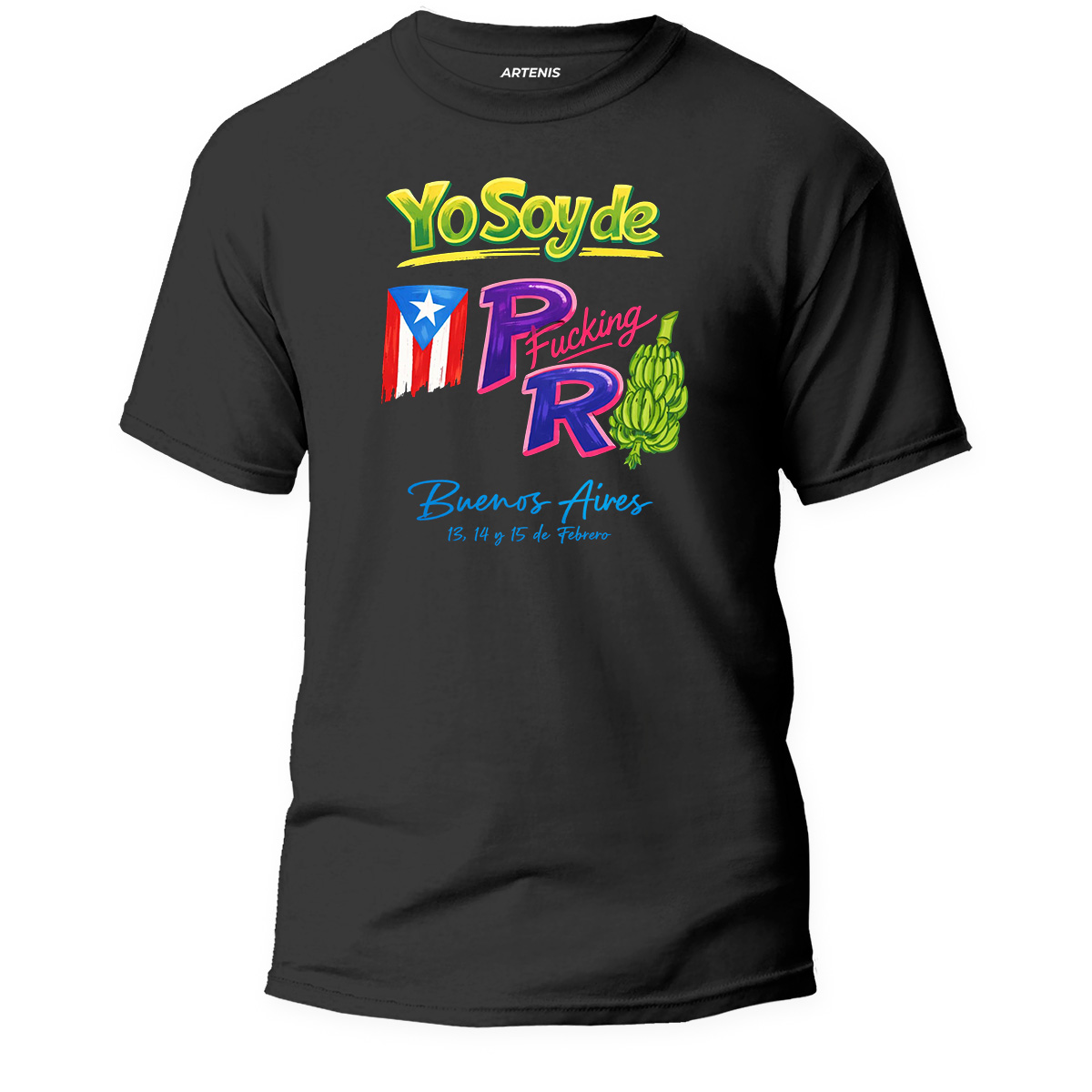 Remera Bad Bunny Yo soy de PFR Fechas 1 Remera Bad Bunny Yo soy de PFR Fechas