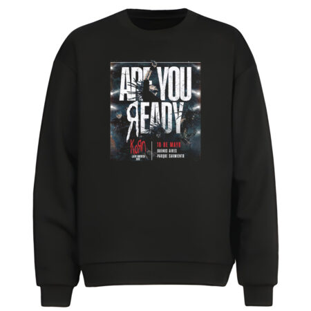 Buzo Cuello Redondo Korn Fechas Frente