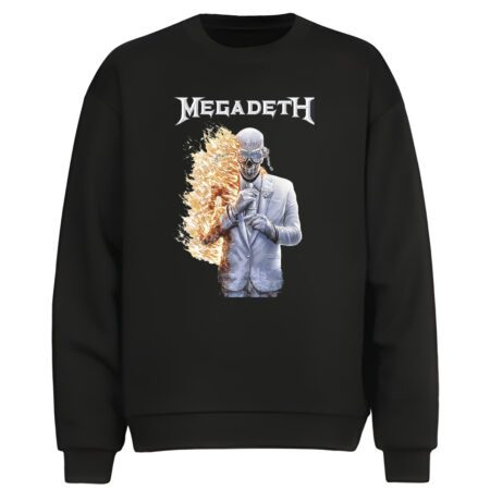 Buzo Cuello Redondo Megadeth Flame