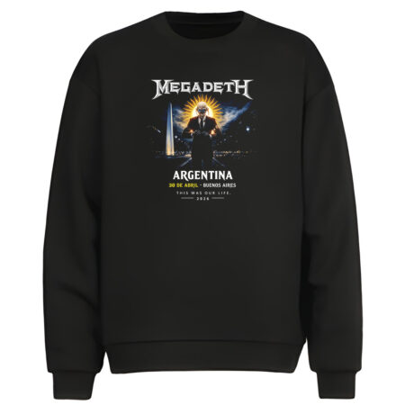 Buzo Cuello Redondo Megadeth Argentina Obelisco