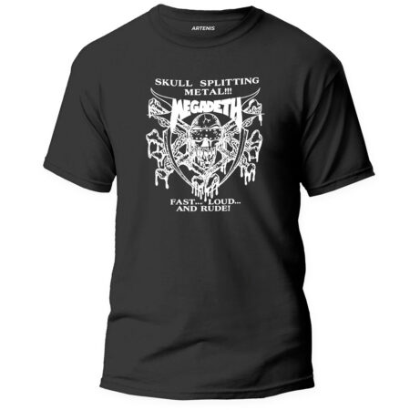 Remera Megadeth Skull Splitting Metal