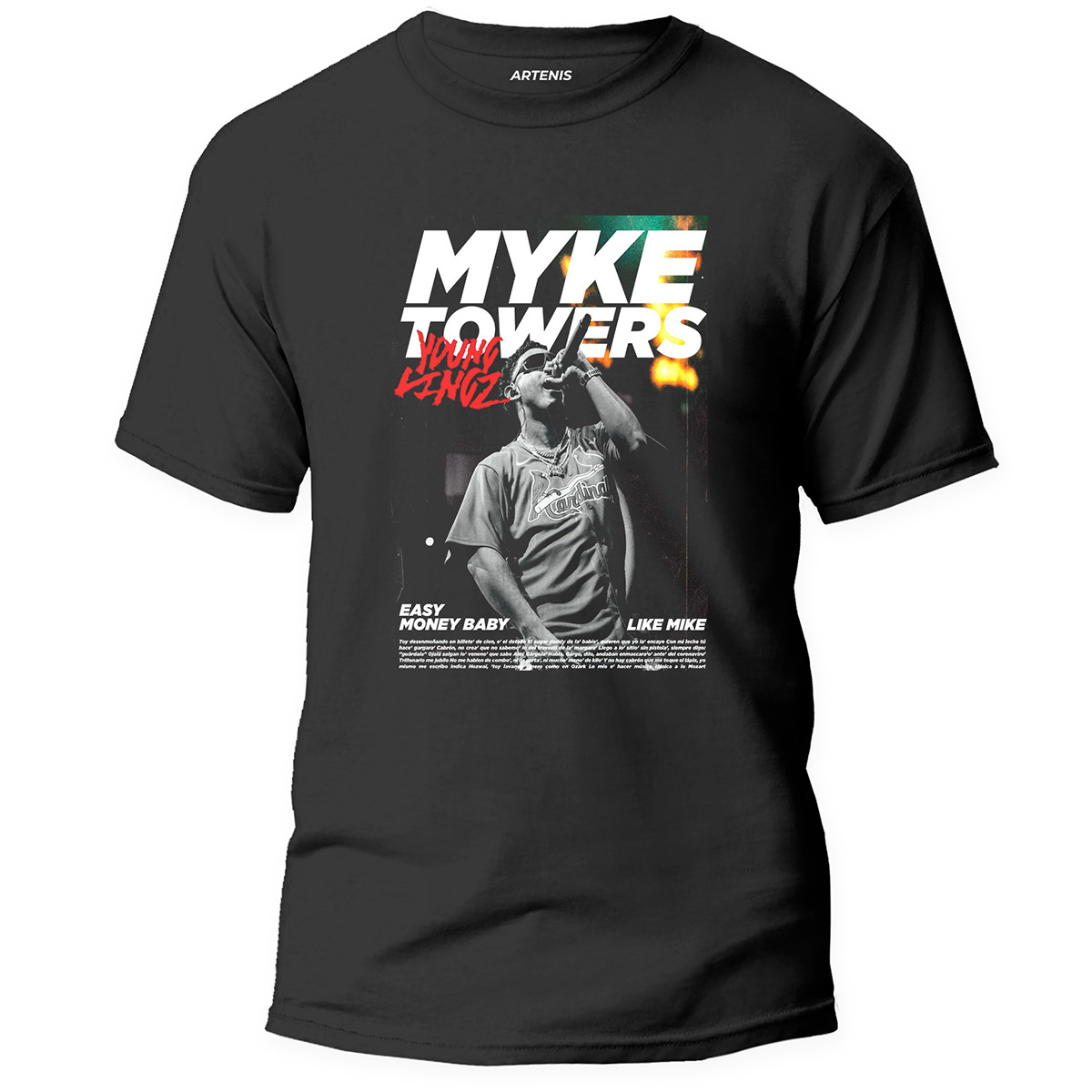Remera Myke Towers Easy Money 1 Remera Myke Towers Easy Money