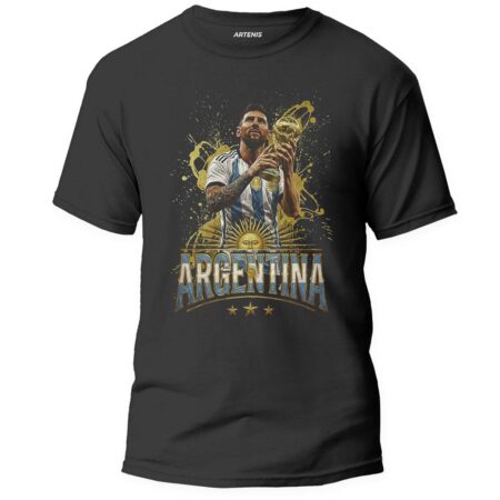 Remera Messi Con la Copa