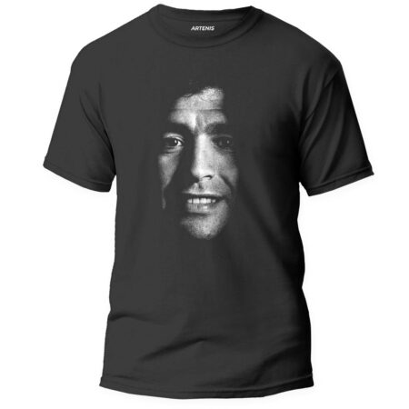 Remera Maradona Blanco y Negro