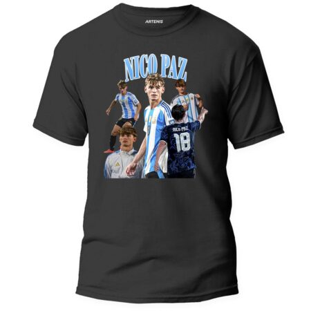 Remera Nico Paz Collage
