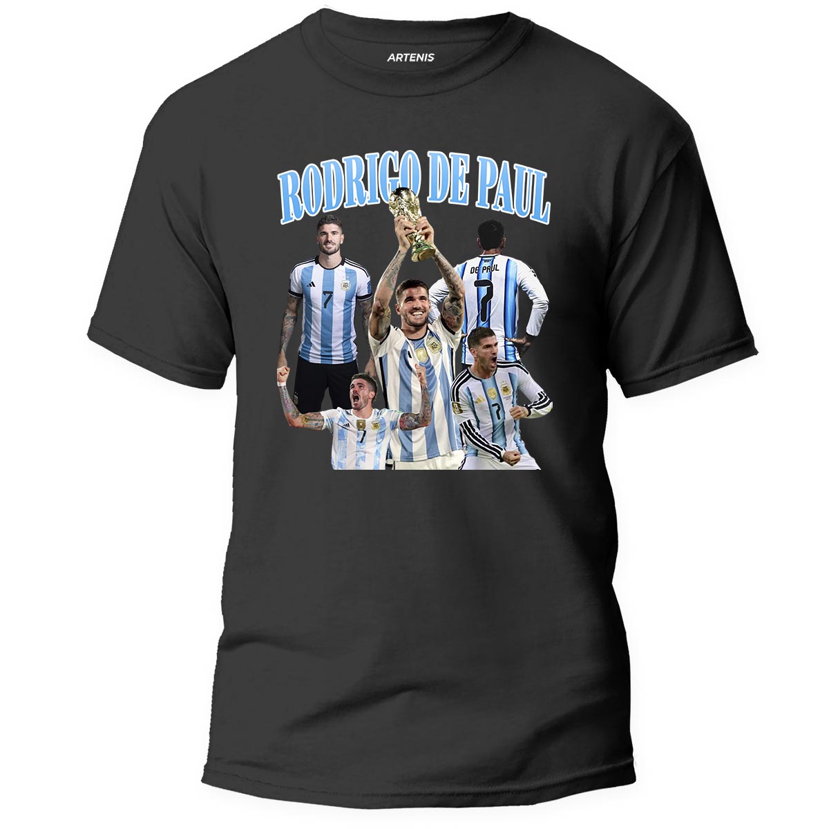 Remera Rodrigo De Paul Collage 1 Remera Rodrigo De Paul Collage