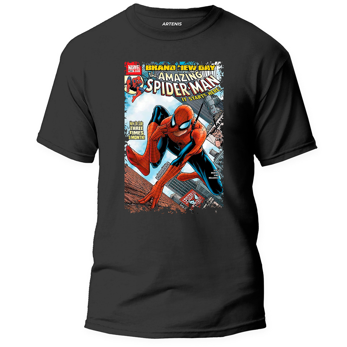 Remera Spiderman Brand New Day Comic 1 Remera Spiderman Brand New Day Comic