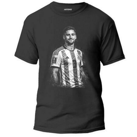Remera Tagliafico blanco y negro